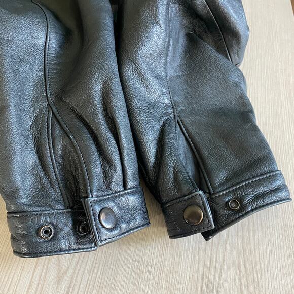 Puma Cleveland Browns Dawg Pound Mens Leather Jacket L Black VTG Y2K Grunge Edgy - Picture 8 of 14